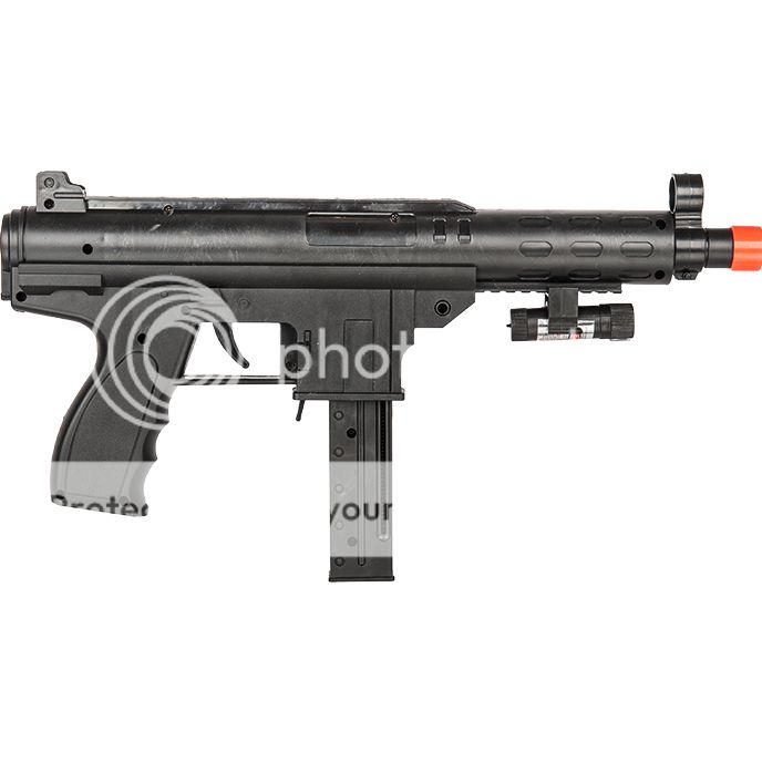 Ukarms Tec 9 Spring Airsoft Smg Rifle Gun W Laser Sight 6mm Bb Bbs